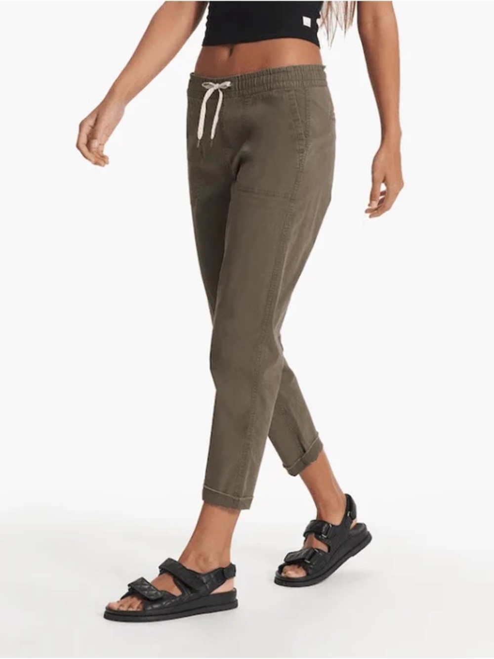 Vuori Olive Ripstop Cropped Pants - Picture 5 of 8
